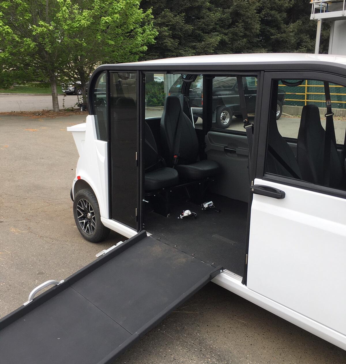 Image of the new campus wheelchair accessible van