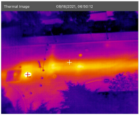 Image from Facilities Services infrared camera
